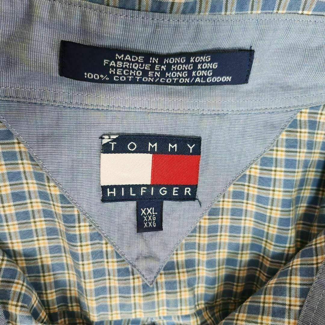 古着　TOMMY HILFIGER チェックシャツ　メンズXXL　トミー メンズのトップス(シャツ)の商品写真