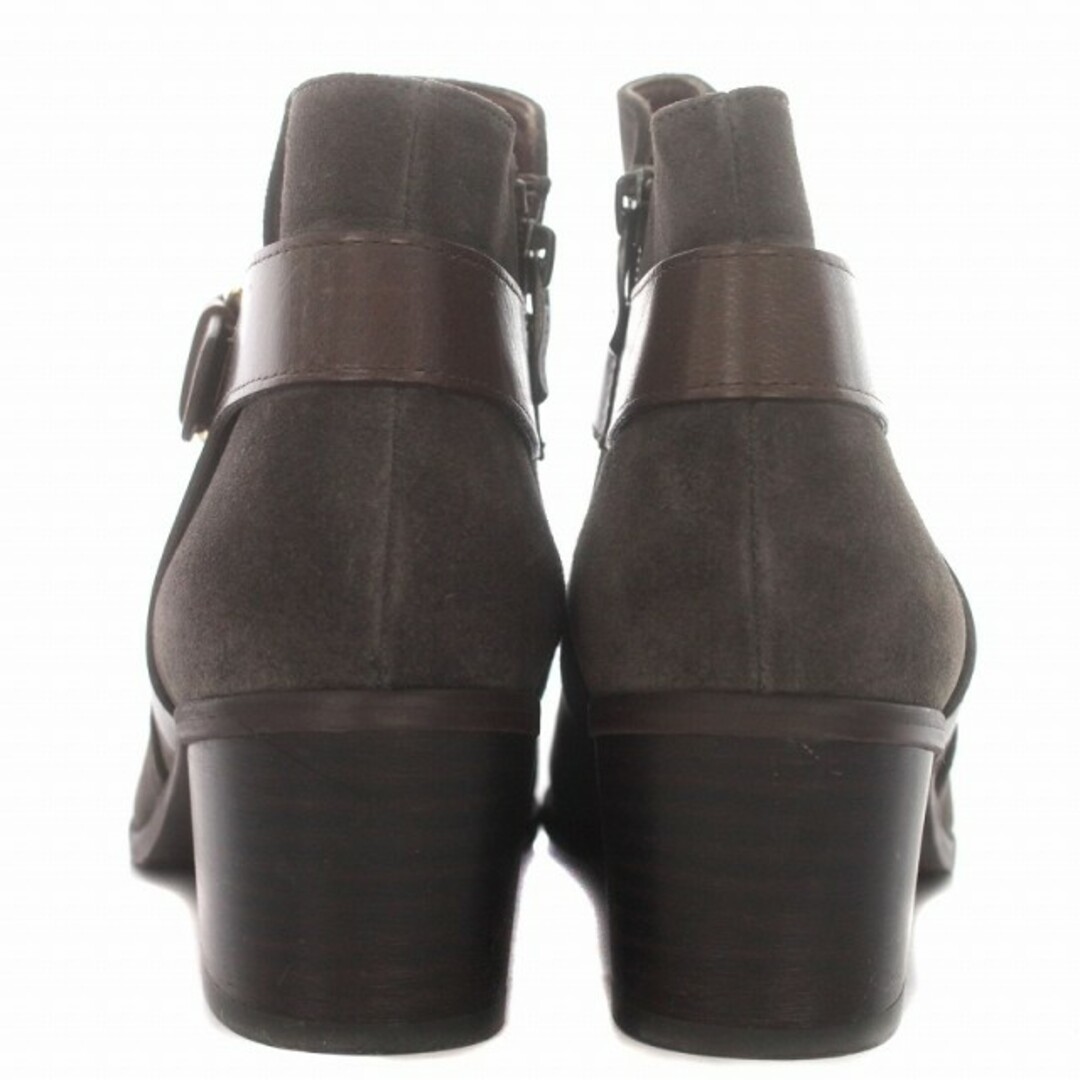 DIANA(ダイアナ)のダイアナ ショートブーツ ベルト チャンキーヒール スエード 24.5cm  茶 レディースの靴/シューズ(ブーツ)の商品写真