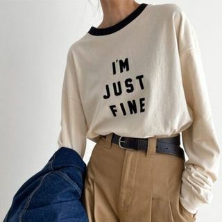 レッドチョップワークス I'M JUST FINE ロングTシャツ(Tシャツ(長袖/七分))