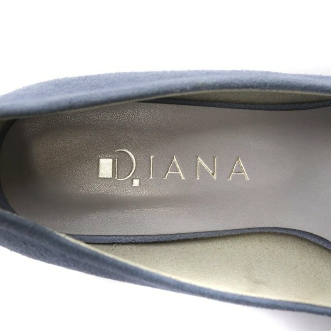 DIANA(ダイアナ)のダイアナ フラットシューズ パンプス スエード レザー スクエアトゥ リボン レディースの靴/シューズ(ハイヒール/パンプス)の商品写真