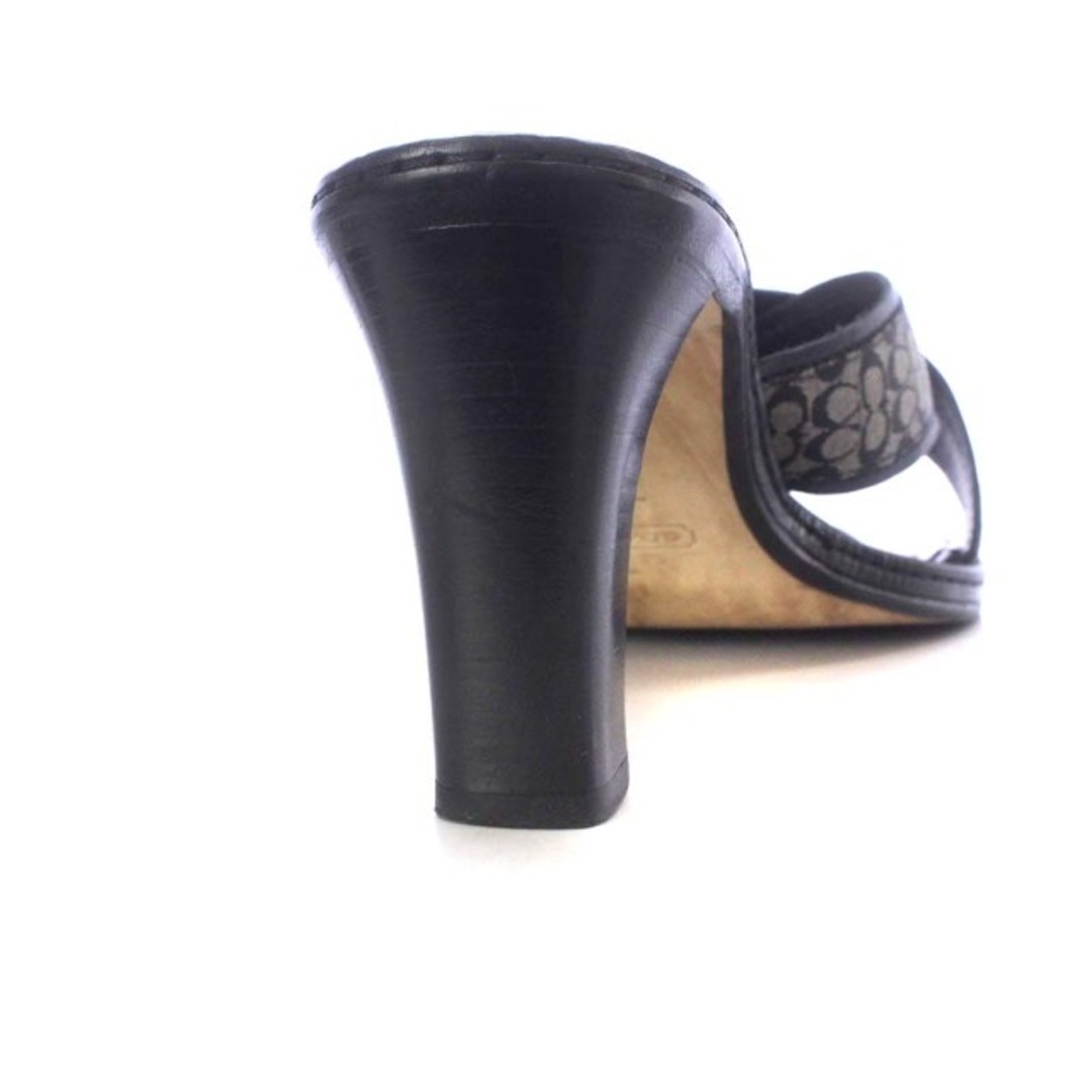 COACH(コーチ)のコーチ サンダル ハイヒール シグネチャー柄 7.5B 24.5cm 黒 レディースの靴/シューズ(サンダル)の商品写真