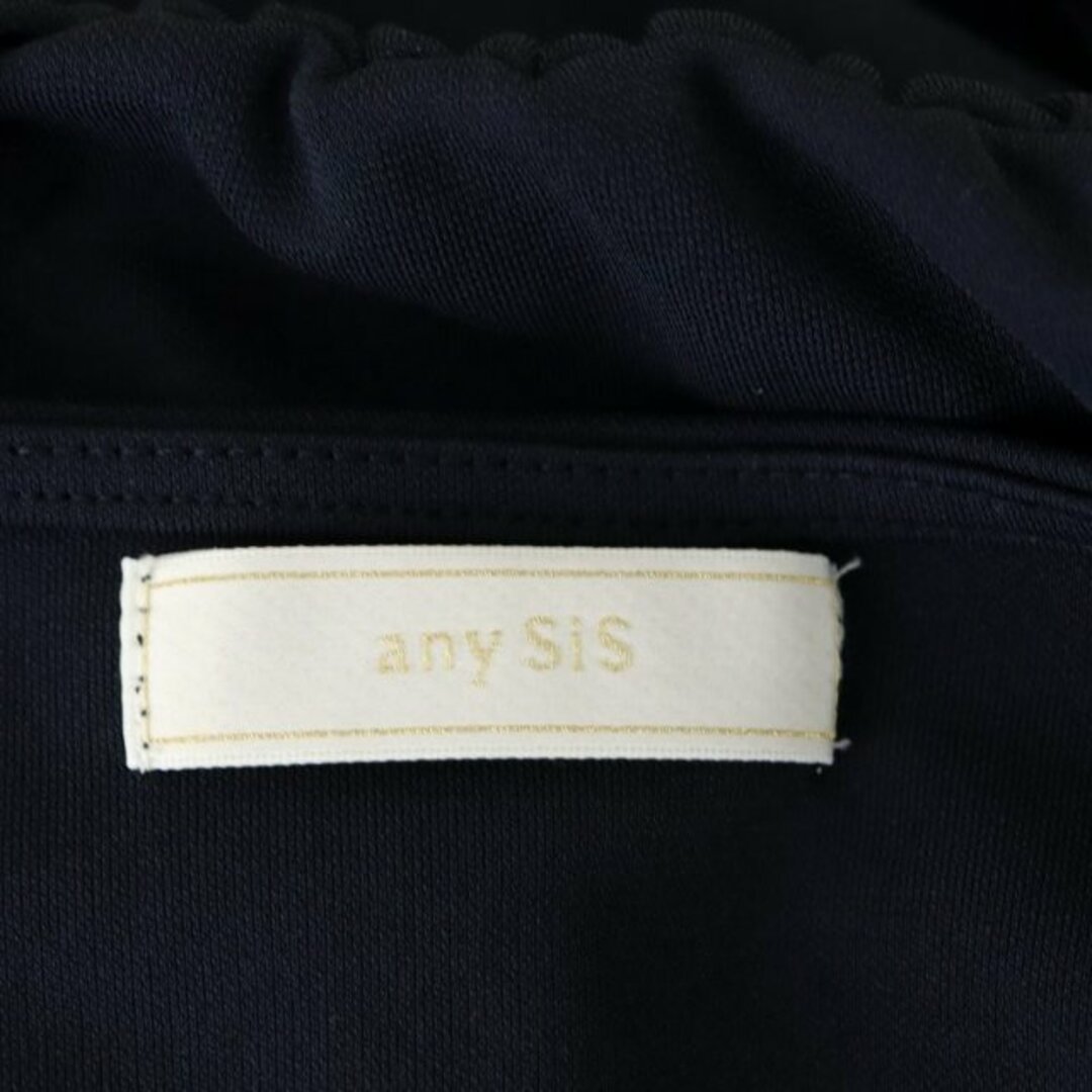 anySiS(エニィスィス)のエニィスィス エニシス 23SS 半袖ワンピース ロング 半袖 0 紺 レディースのワンピース(ロングワンピース/マキシワンピース)の商品写真