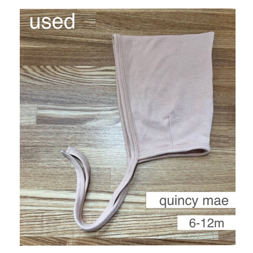 Quincy Mae(クインシーメイ)の[used] quincy mae ピクシーボンネット　6-12m キッズ/ベビー/マタニティのこども用ファッション小物(帽子)の商品写真