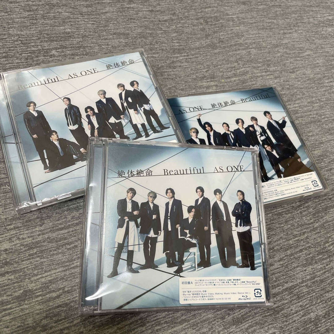 CD-BluRay 3点セット 絶体絶命／Beautiful／AS　ONE エンタメ/ホビーのCD(ポップス/ロック(邦楽))の商品写真