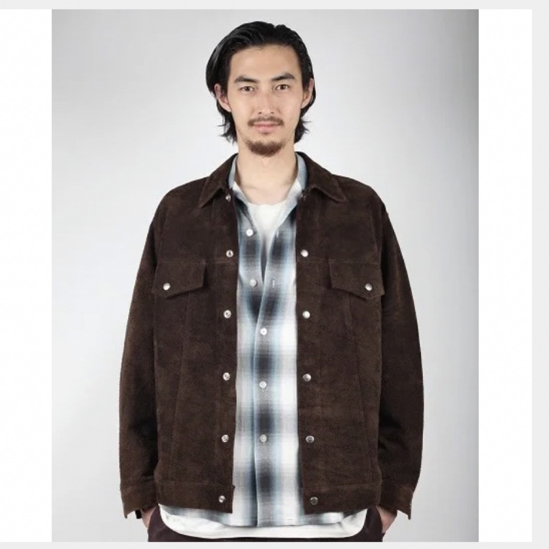 WACKO MARIA - WACKOMARIA SUEDE LEATHER TRUCKER JACKET の通販 by ...