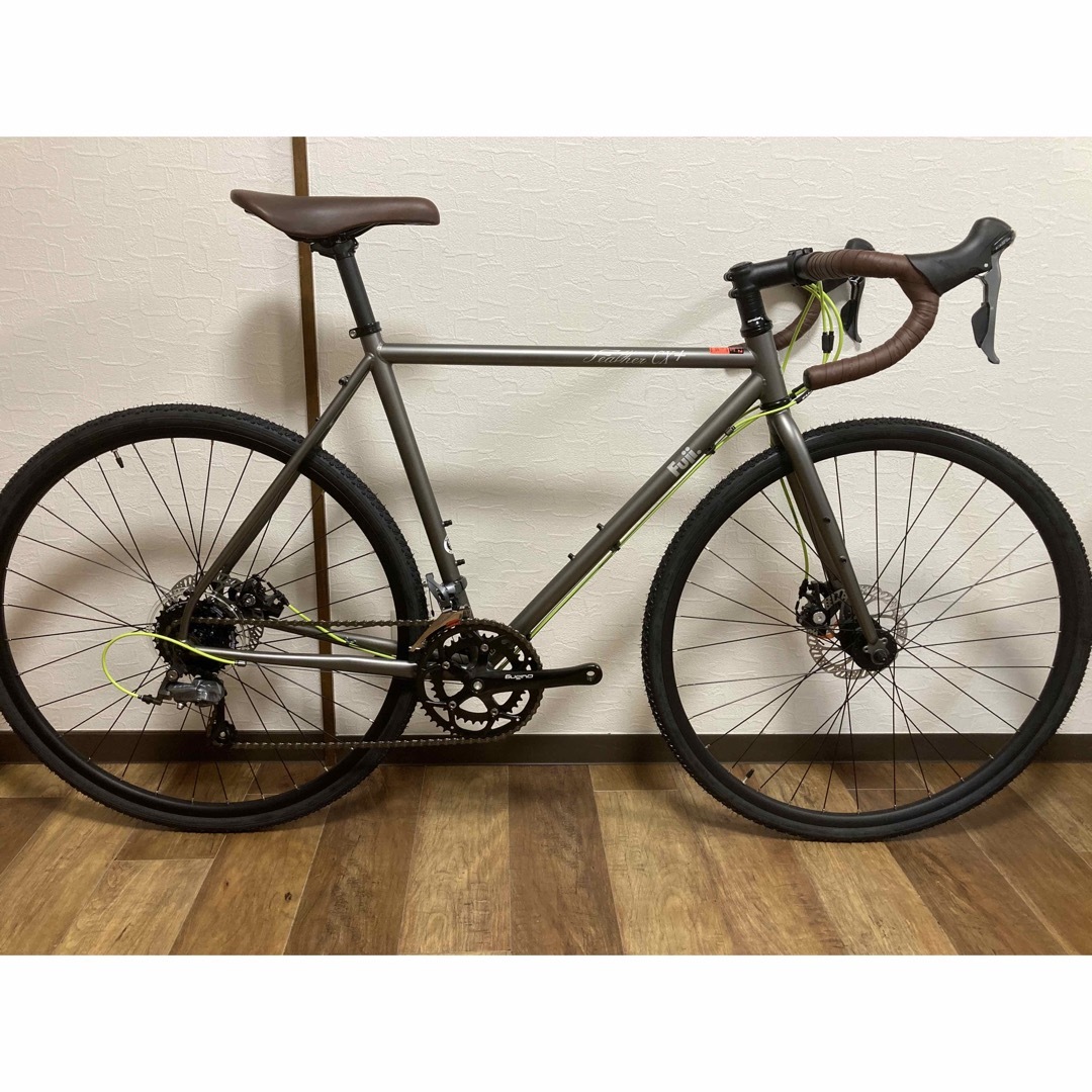 クロモリフォーク素材未使用品 美車！FUJI FEATHER CX+ 54 SLATEロードグラベル