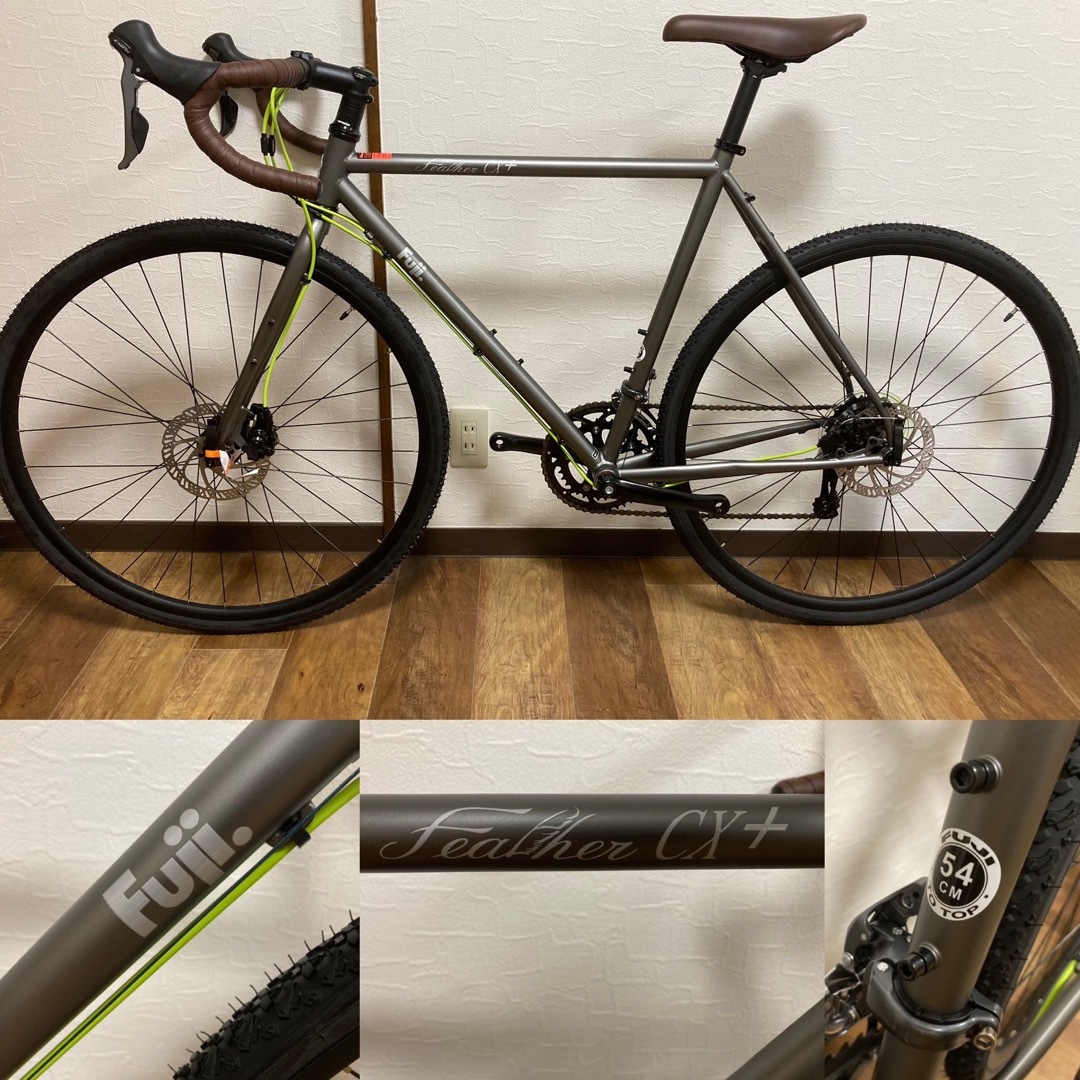 FUJI BIKES(フジバイクス)の未使用品 美車！FUJI FEATHER CX+ 54 SLATEロードグラベル スポーツ/アウトドアの自転車(自転車本体)の商品写真