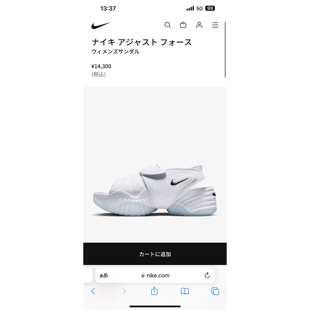 【箱あり新品未使用】NIKE アジャストフォース　サンダルレディース