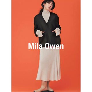 ミラオーウェン(Mila Owen)のミラオーウェンジャケットプルオーバー　ニットスカートセットアップ　新品未使用(セット/コーデ)