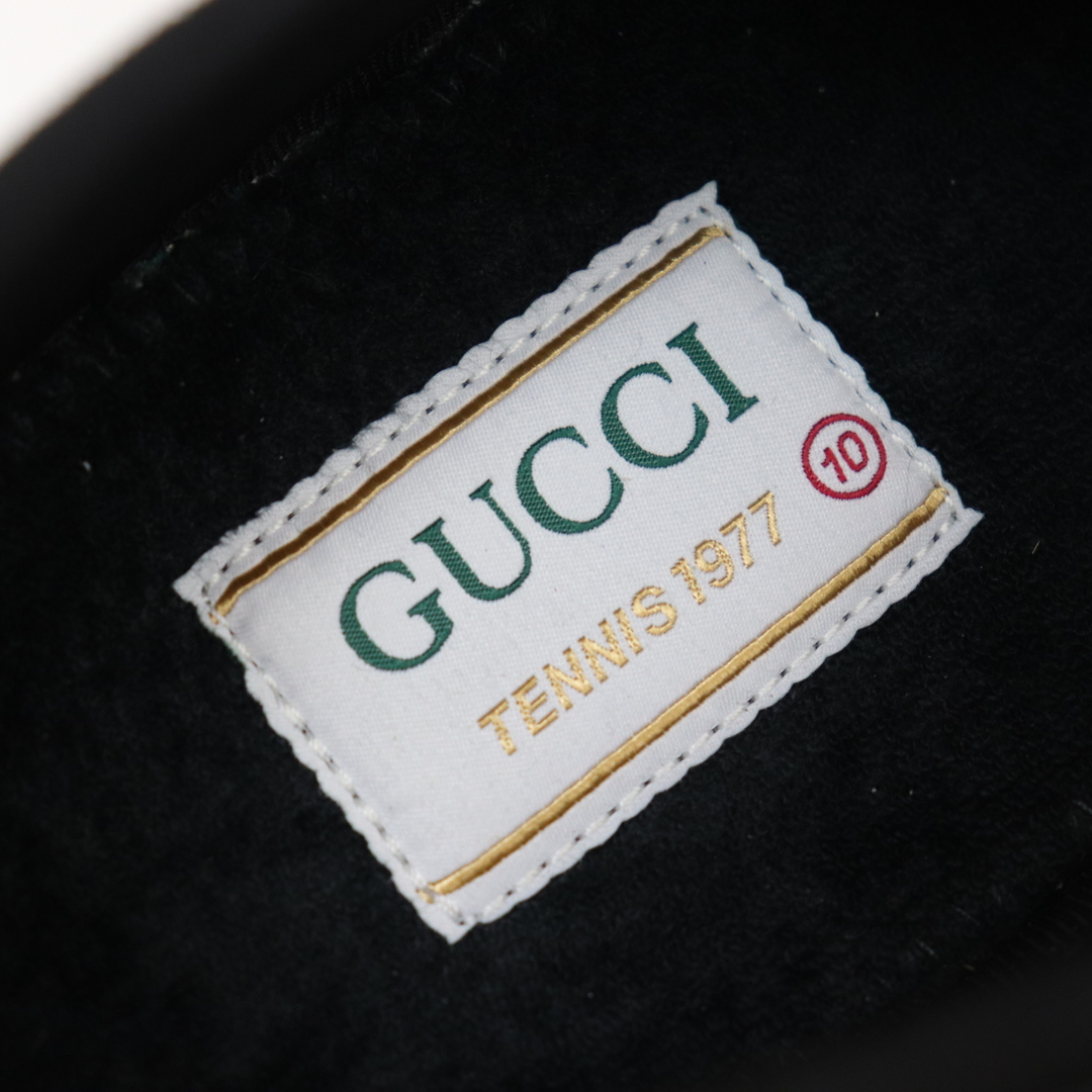 Gucci(グッチ)のITRTDPIRQ3K4 GUCCI グッチ GG柄 TENNIS テニス 1977 シェリーライン スニーカー ブラック メンズ サイズ 10 メンズの靴/シューズ(スニーカー)の商品写真