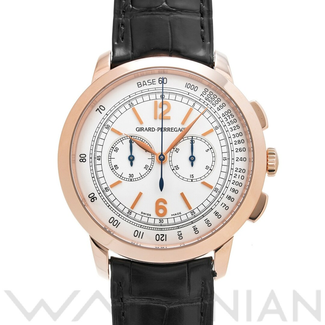 GIRARD-PERREGAUX(ジラールペルゴ)の中古 ジラール ペルゴ GIRARD-PERREGAUX 49539-52-151-BK6A シルバー メンズ 腕時計 メンズの時計(腕時計(アナログ))の商品写真