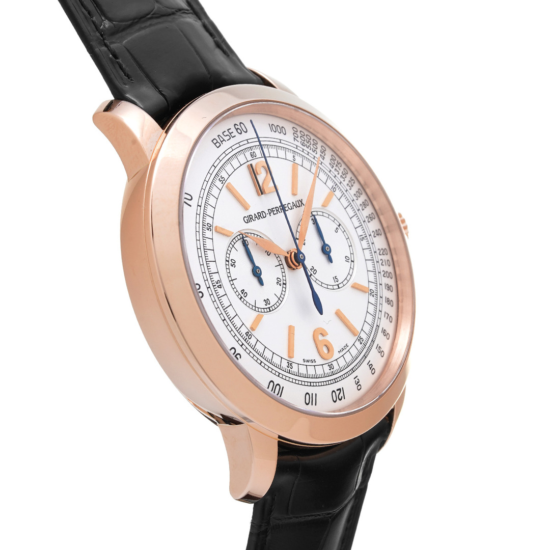 GIRARD-PERREGAUX(ジラールペルゴ)の中古 ジラール ペルゴ GIRARD-PERREGAUX 49539-52-151-BK6A シルバー メンズ 腕時計 メンズの時計(腕時計(アナログ))の商品写真