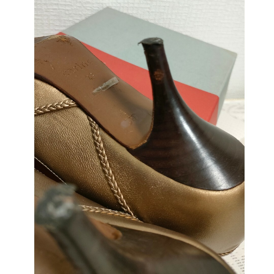 Mode et Jacomo(モードエジャコモ)のcarino　23cmゴールドブラウン　カリーノ レディースの靴/シューズ(ハイヒール/パンプス)の商品写真