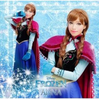 アナトユキノジョオウ(アナと雪の女王)のアナと雪の女王　アナ　コスプレ　ウィッグつき(衣装一式)