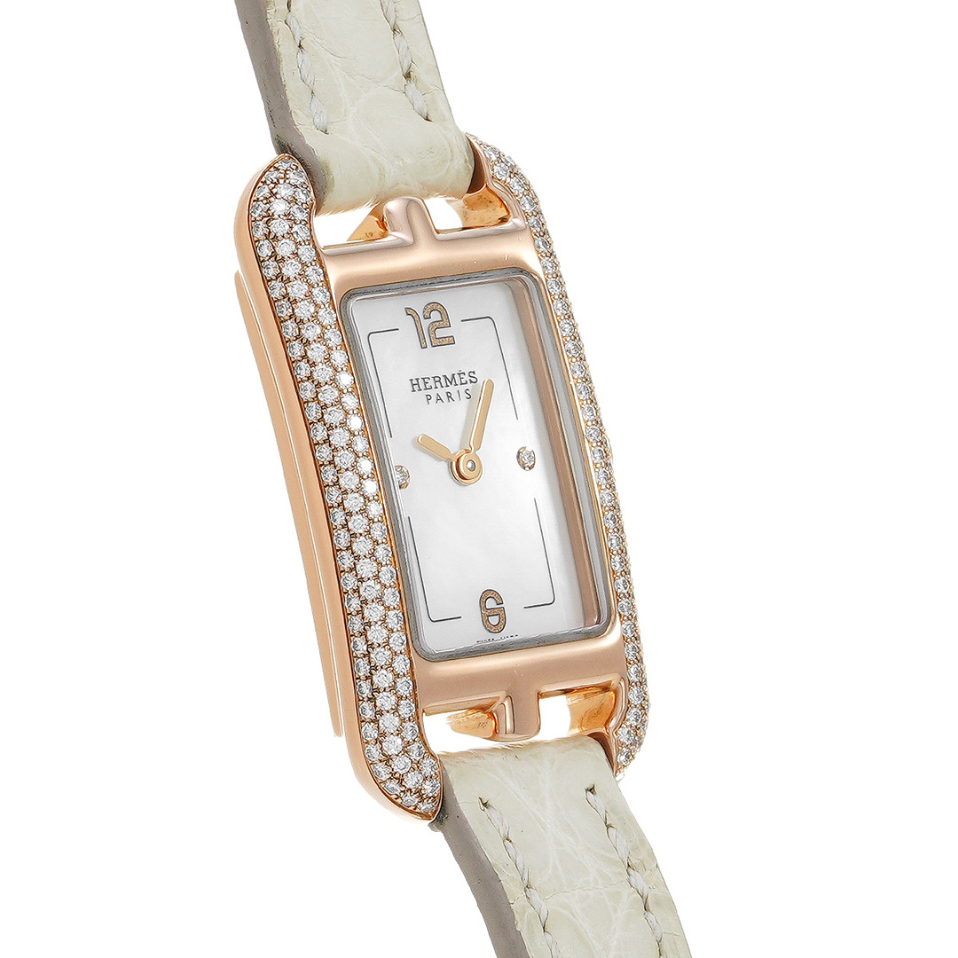 Hermes(エルメス)の中古 エルメス HERMES W144196WW00 ホワイトシェル /ダイヤモンド レディース 腕時計 レディースのファッション小物(腕時計)の商品写真