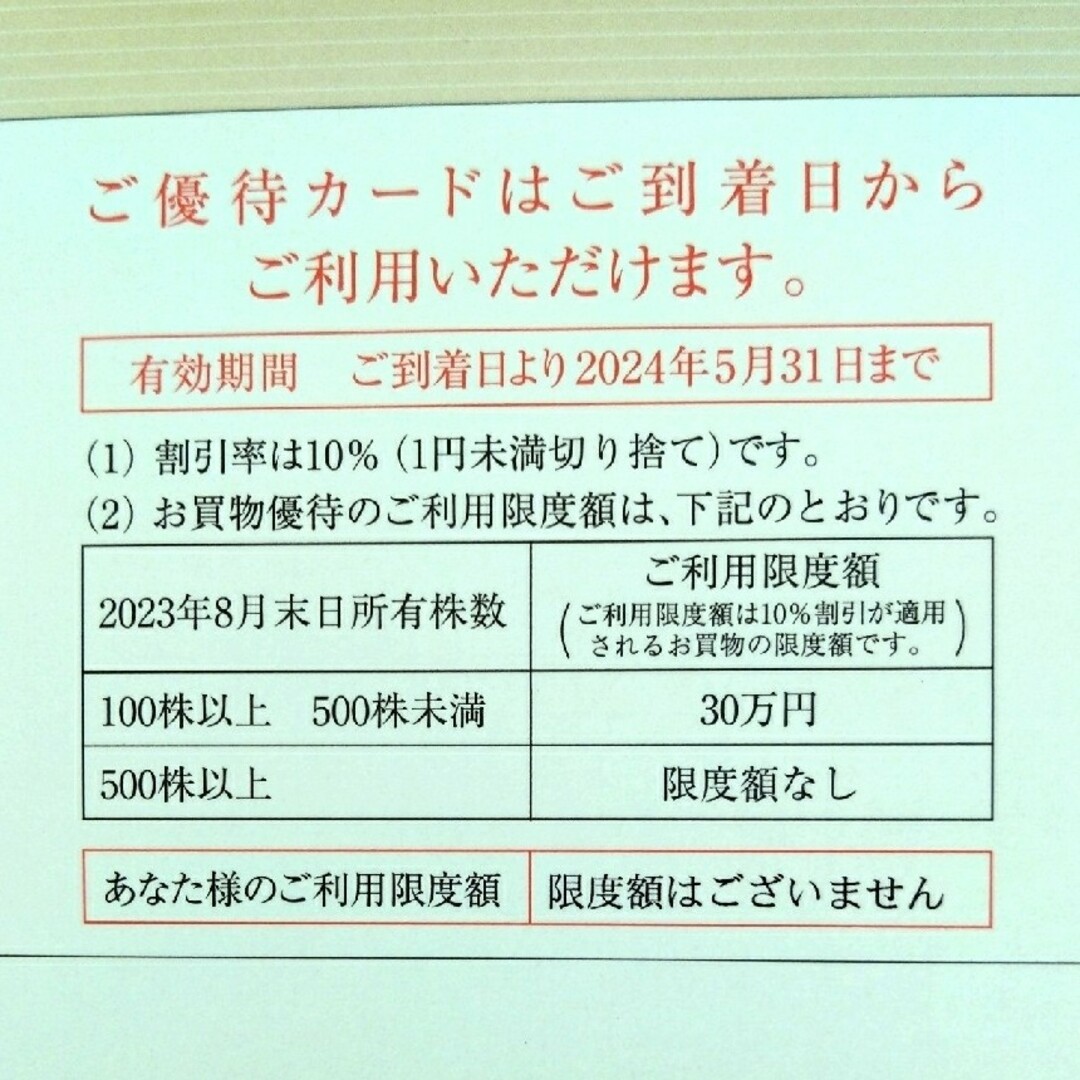 髙島屋(タカシマヤ)の高島屋 株主優待券 女性名義 送料込み チケットの優待券/割引券(ショッピング)の商品写真