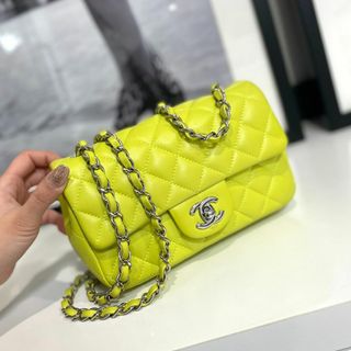 極美品　CHANELシャネル　ツイード　マトラッセ　COCO イエロー　スカート