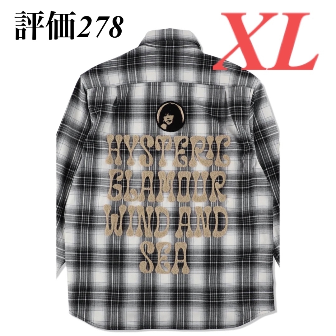 WIND AND SEA - HYSTERIC GLAMOUR x WDS Check Shirt 黒 XLの通販 by U