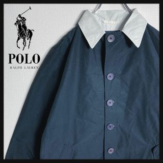 ラルフローレン(Ralph Lauren)の【美品】ラルフローレン　オールドショートステンカラーコート　ベルト付き　入手困難(ステンカラーコート)