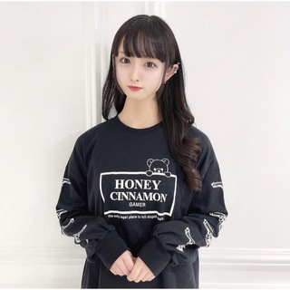 ハニーシナモン(Honey Cinnamon)のHoney Cinnamon Naugthy gamer ロンT(Tシャツ(長袖/七分))