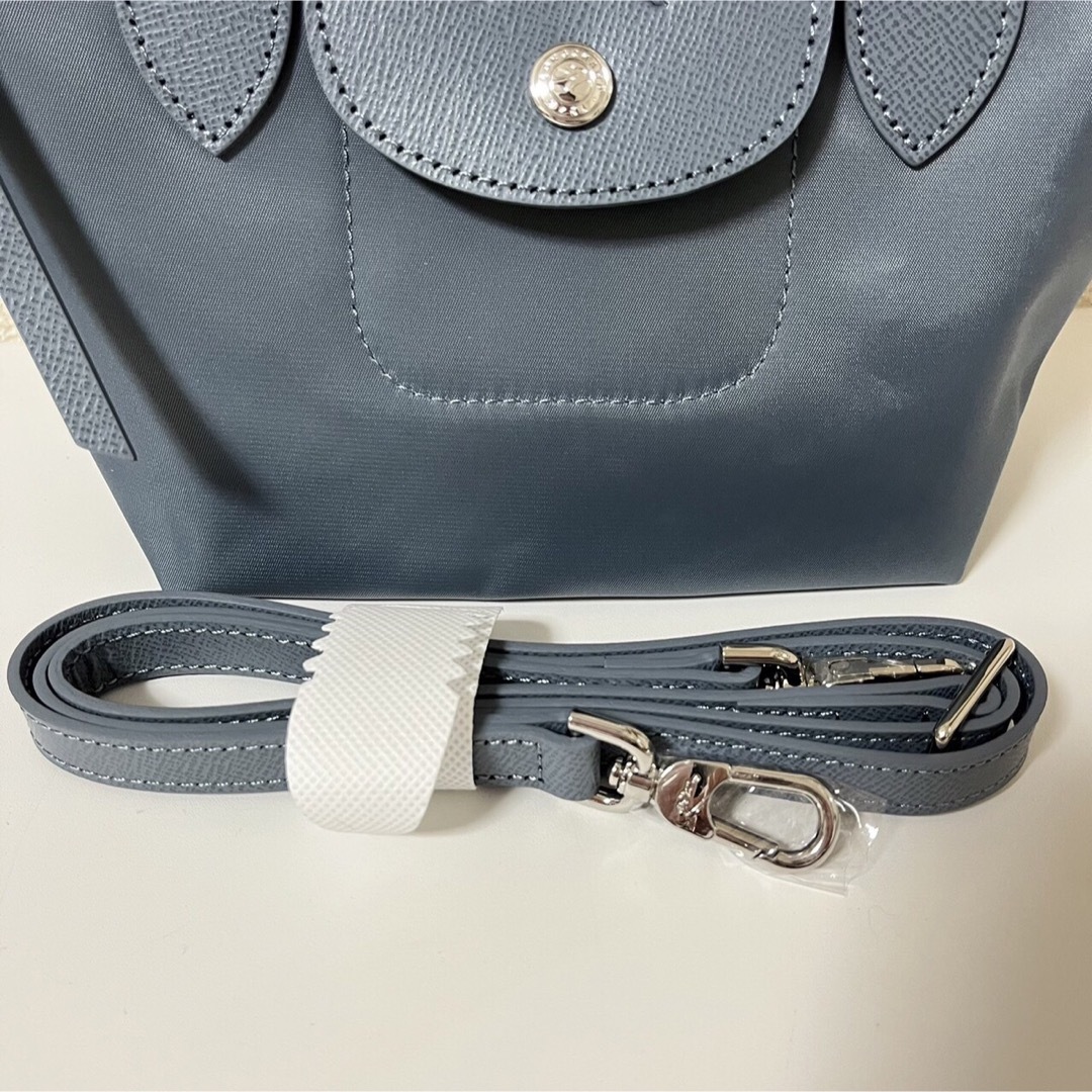 LONGCHAMP(ロンシャン)の【新品】LONGCHAMP プリアージュ・ネオ XS グレーブルー3WAY レディースのバッグ(ショルダーバッグ)の商品写真