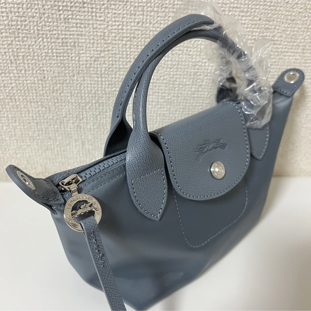 LONGCHAMP(ロンシャン)の【新品】LONGCHAMP プリアージュ・ネオ XS グレーブルー3WAY レディースのバッグ(ショルダーバッグ)の商品写真