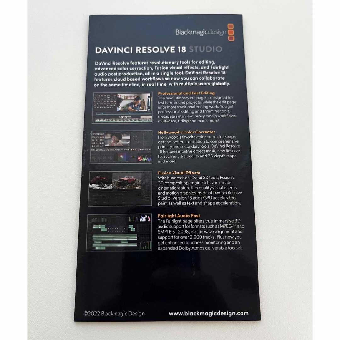 新品・未使用】Davinci Resolve Studio 18 ダビンチ 新品・未使用】Davinci Resolve Studio 18 ダビンチ