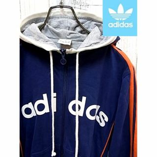 アディダス(adidas)のアディダス adidas L ネイビー パーカー (パーカー)