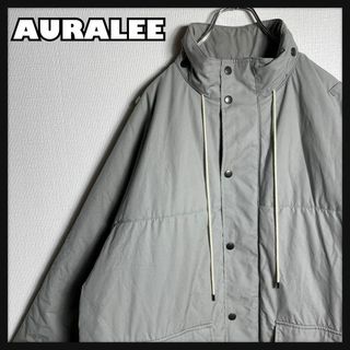 オーラリー(AURALEE)の【美品】AURALEE　フィンクスナイロンオックス　バッティングフーデッドコート(その他)