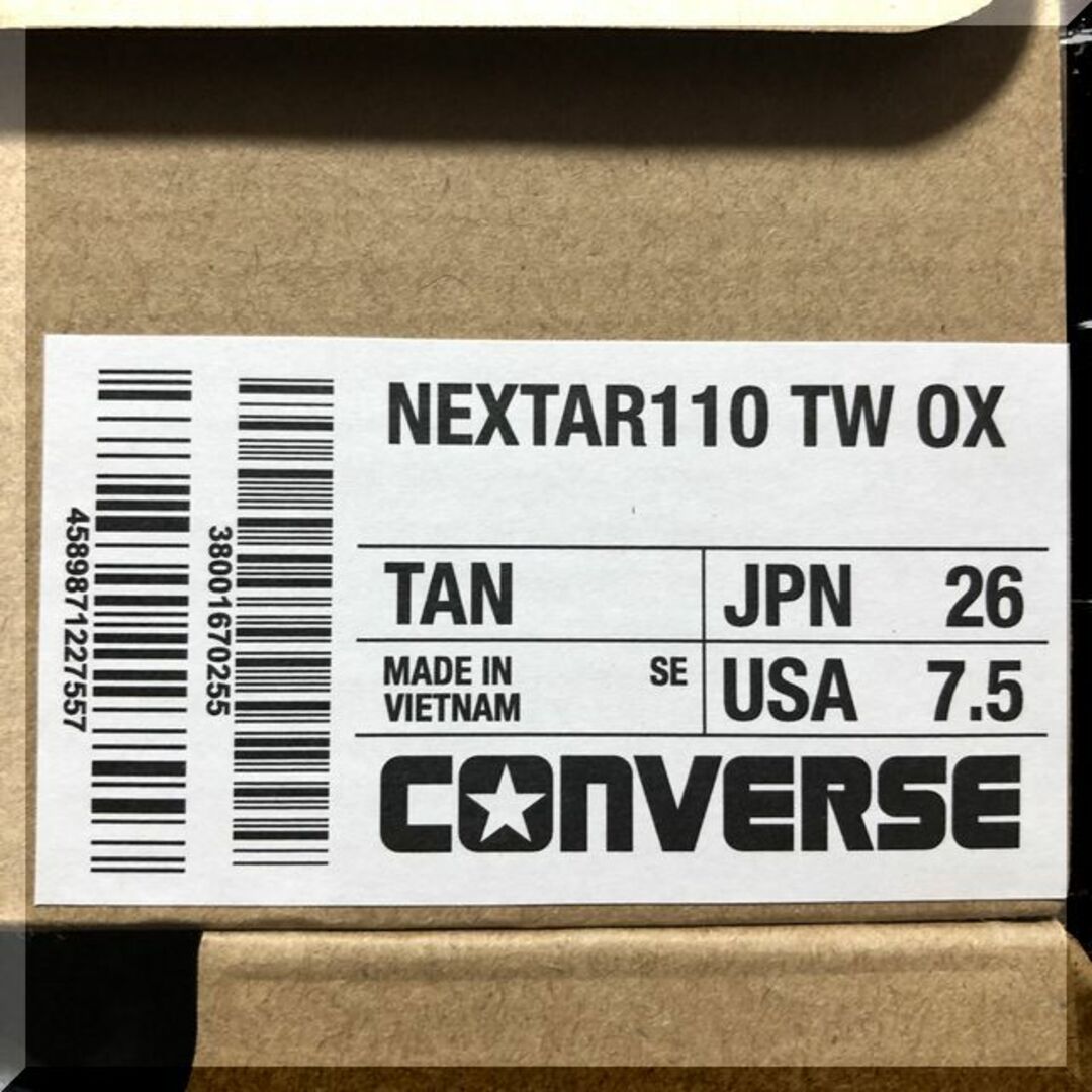 CONVERSE(コンバース)の26.0cm CONVERSE　NEXTAR110　TW　OX TAN メンズの靴/シューズ(スニーカー)の商品写真