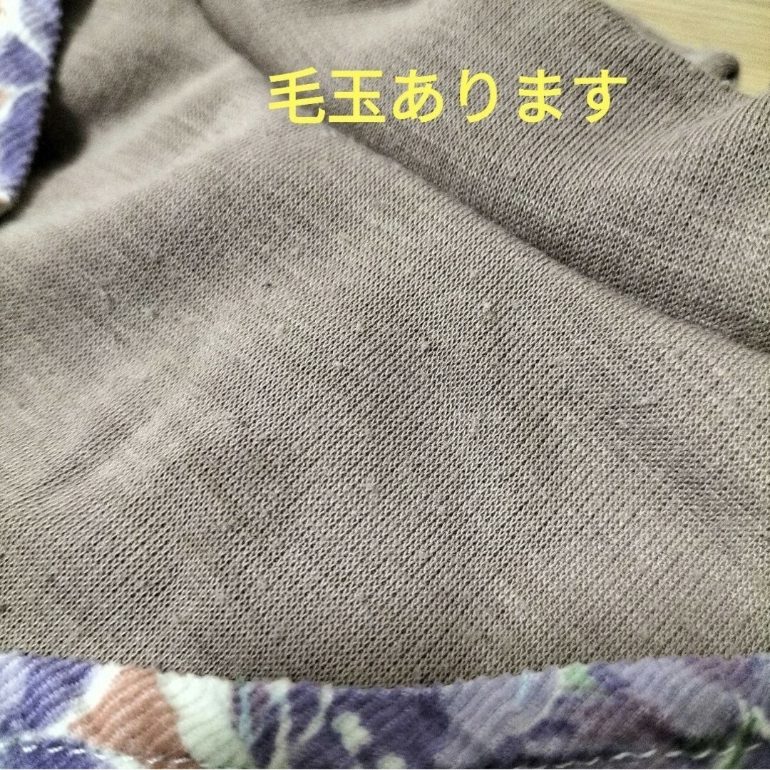 花柄ワンピース　ドッキングワンピ（茶） キッズ/ベビー/マタニティのキッズ服女の子用(90cm~)(ワンピース)の商品写真