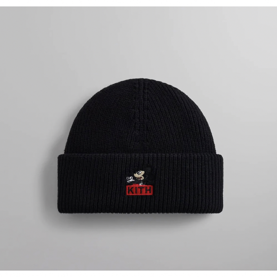 Disney Kith for Mickey Beanie Blackメンズ