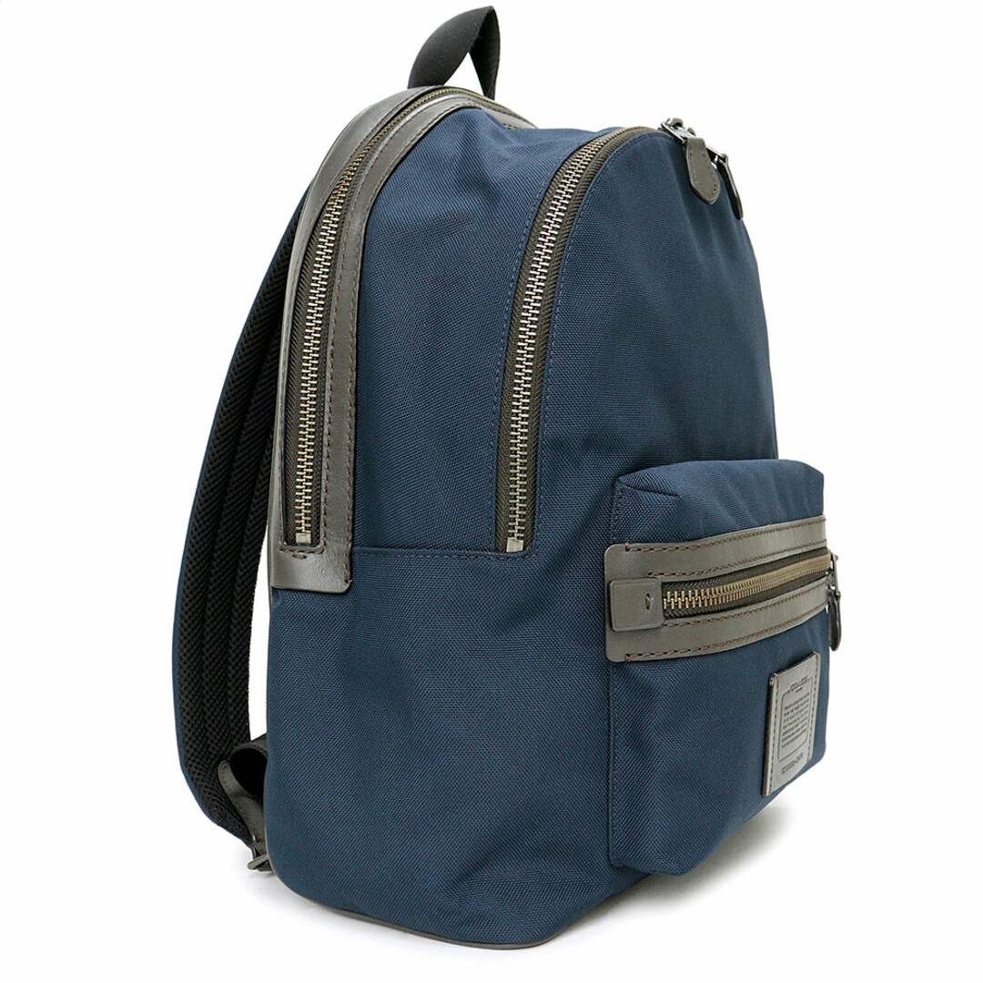 コーチ／COACH リュック バッグ バックパック メンズ 男性 男性用ナイロン レザー 革 本革 ネイビー 紺  F11271 Charles Backpack With Diamond Foulard チャールズ バックパック ダイヤモンド フーラード ダイヤモンド柄プリント ノートPC収納可