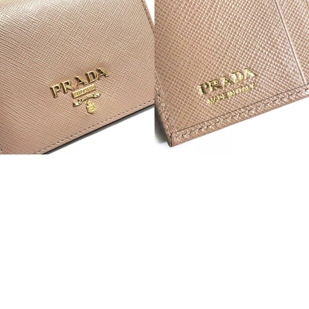 PRADA - プラダ サフィアーノ メタル コンパクト 二つ折り財布