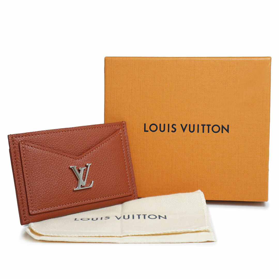 LOUIS VUITTON(ルイヴィトン)のルイ ヴィトン ポルト カルト ロックミー カードケース 名刺入れ 定期入れ パスケース カーフスキン レザー キャラメル ブラウン 茶 シルバー金具 M68611 箱付 LOUIS VUITTON（新品・未使用品） レディースのファッション小物(パスケース/IDカードホルダー)の商品写真