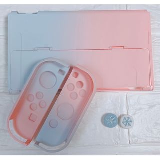 ニンテンドースイッチ(Nintendo Switch)の【ガラスフィルム】任天堂Switch有機E L 専用カバー　スイッチOLED(その他)