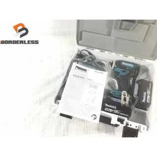 マキタ(Makita)の☆極美品☆makita マキタ 18V 充電式インパクトドライバ TD149DRFX 3.0Ahバッテリー2個(BL1830B) 充電器(DC18RC) ケース付 82337(工具)