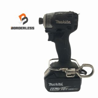 マキタ(Makita)の☆中古品☆makita マキタ 18V 充電式インパクトドライバ TD173D 黒/ブラック バッテリー1個(18V 6.0Ah)付き 81782(工具)