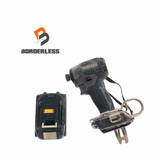 マキタ(Makita)の☆中古品☆makita マキタ 18V 充電式インパクトドライバ TD173D 紫/パープル バッテリー1個(18V 6.0Ah)付き 81783(工具)