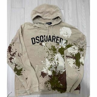 DSQUARED2 ペイント　スタッズ　ジップ　パーカー　ジャケット