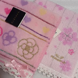 クレイサス(CLATHAS)の値下げ📌クレイサス&レノマ☆タオルハンカチ2枚セット🌼(ハンカチ)