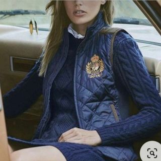 ラルフローレン(Ralph Lauren)のラルフローレン ベスト キルティング エンブレム 中綿 ネイビー 紺(ベスト/ジレ)