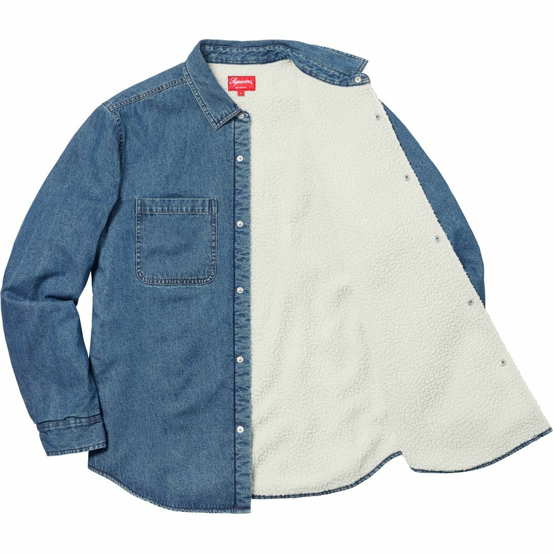 Supreme(シュプリーム)のBlue L 18AW Supreme Sherpa Lined Denim S メンズのトップス(シャツ)の商品写真