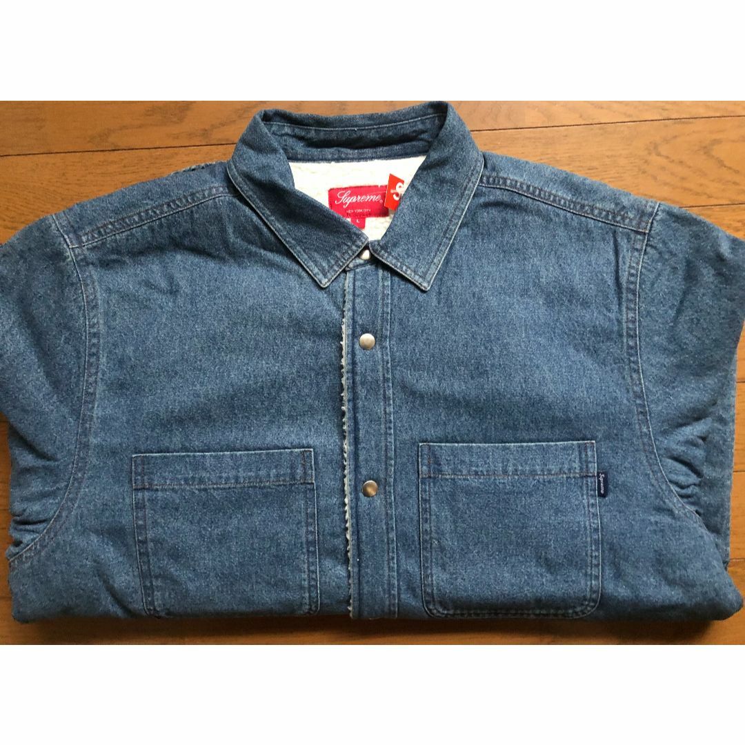 Supreme(シュプリーム)のBlue L 18AW Supreme Sherpa Lined Denim S メンズのトップス(シャツ)の商品写真