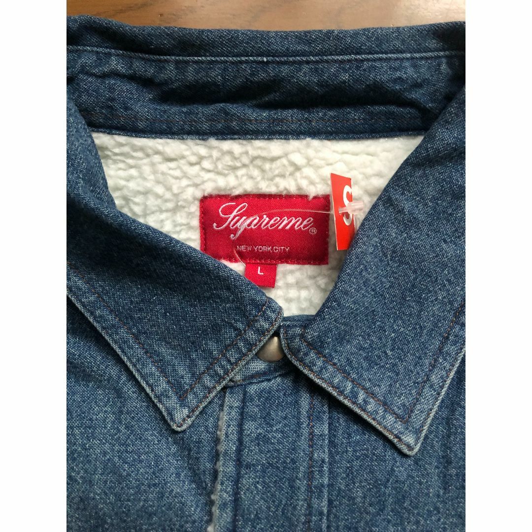 Supreme(シュプリーム)のBlue L 18AW Supreme Sherpa Lined Denim S メンズのトップス(シャツ)の商品写真