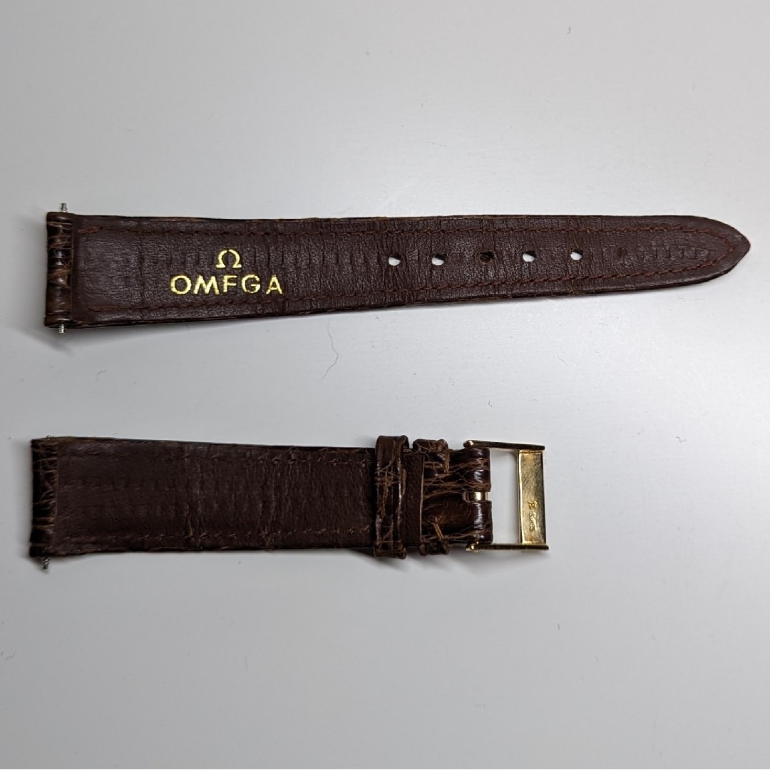 OMEGA(オメガ)のオメガ レザーバンド 18mm メンズの時計(レザーベルト)の商品写真