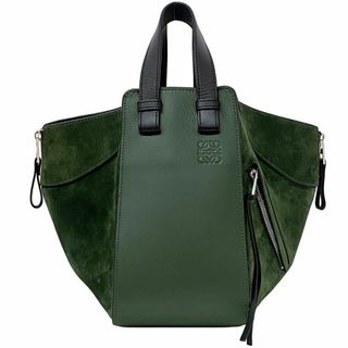 【美品】  LOEWE  / ロエベ | アナグラム レザー切替 バスケット カゴ チェーン トート バッグ 保存袋有 | ブラック | レディース