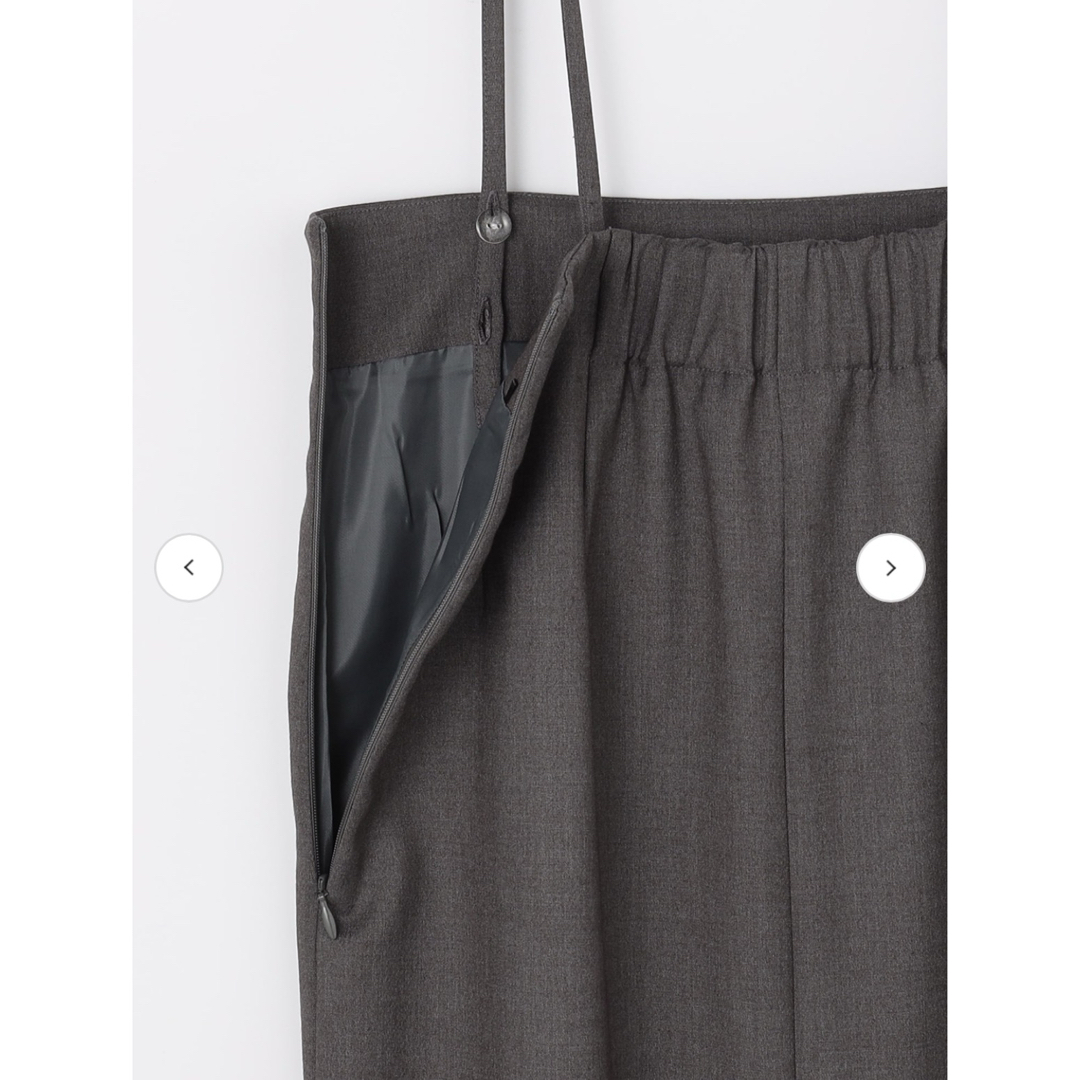 LOUNIE(ルーニィ)のLOUNIEサスペンダー付きタイトスカート レディースのスカート(ひざ丈スカート)の商品写真