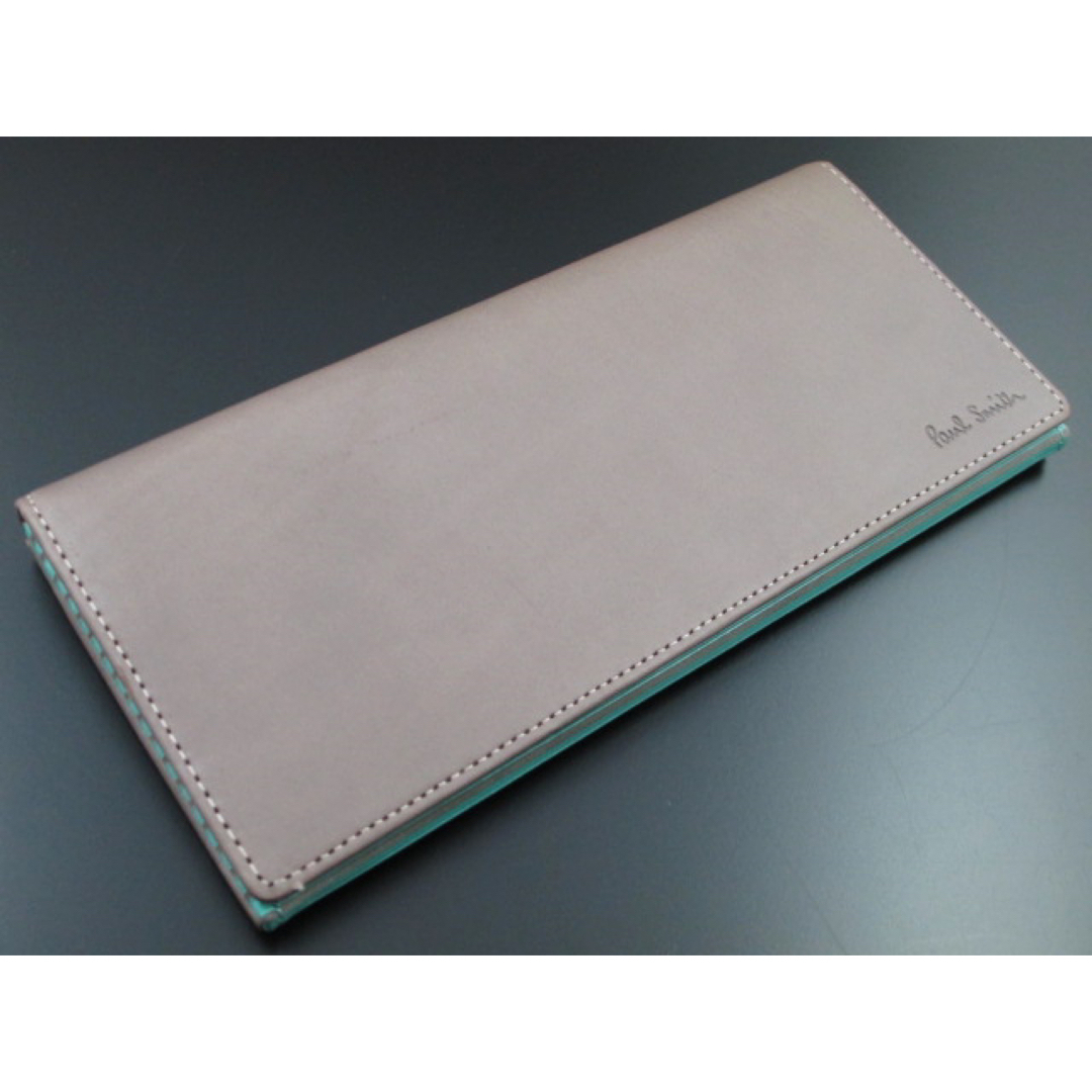 ☆お買い得☆未使用品箱なし ポールスミス ストライプデザイン 長財布 グレー☆
