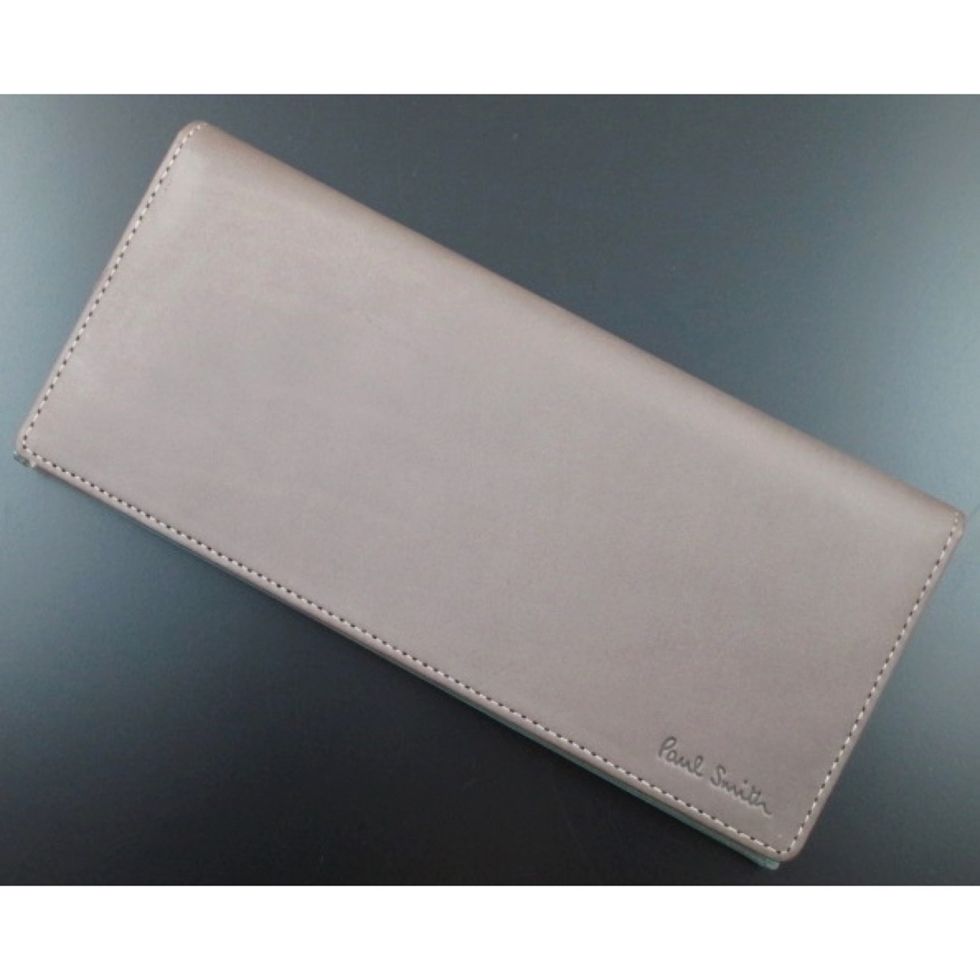 ☆お買い得☆未使用品箱なし ポールスミス ストライプデザイン 長財布 グレー☆